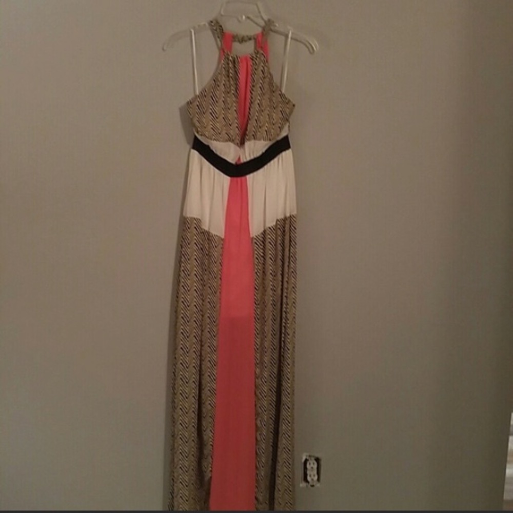 Euc boutique maxi dress L